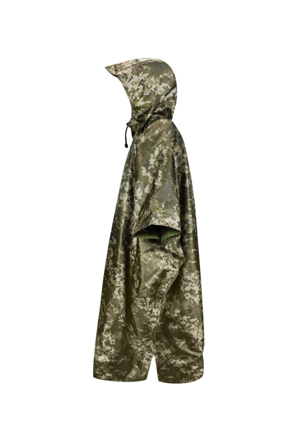 Contra-drone protective military poncho